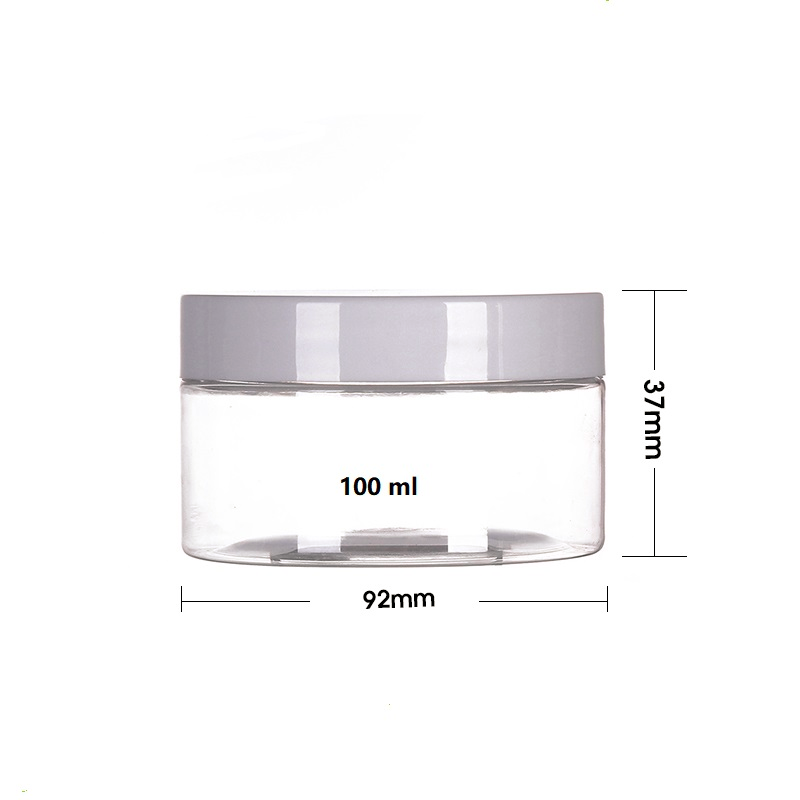 68mm 100ml 100g 3.4oz PET PCR Plastic Cosmetic packaging Jar